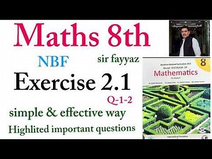 Maths class 8th | exercise 2.1 | ex 2.1 | Q 1,2 | NBF | unit 2 | Estimation and approximation | 8th