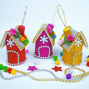 159K views · 1.9K reactions | DIY Christmas House  Handmade Christmas Tree Ornaments Xmas Tree Decorations Idea #Christmas #christmas2024 #christmasdecor #christmashouse | Creative Art & Craft Ideas | Facebook