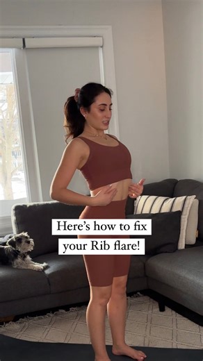 Rachel Pantano | Posture & Fitness Coach | ✨ Fixing rib flare starts with proper core engagement! ✨ What is rib flare?🙏🏻 Basically, when your lower ribs stick out instead of staying... | Instagram