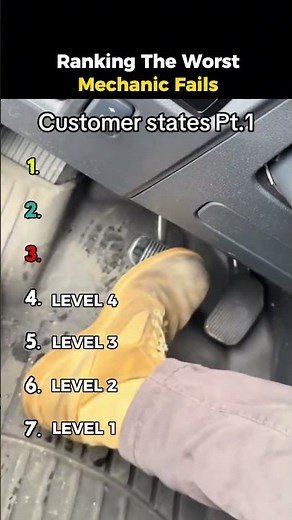 Customer States Part 1: Worst Mechanic Fails Ranked #customerservice #mechanic #fails