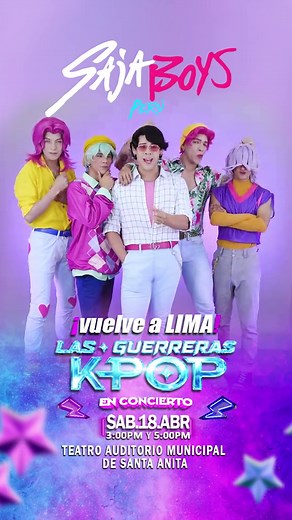 Saja Boys en Lima: Concierto Sábado 18 de Abril