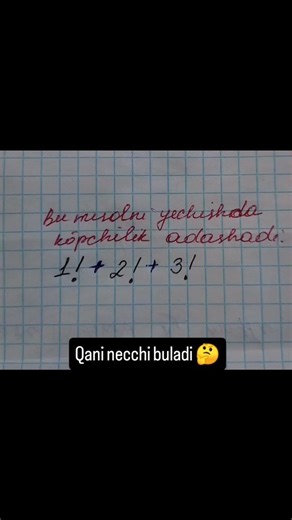qani bu mosolni javobi necci chqar ekan #math #mathematica #mathematica #mathematical #maths #mathas
