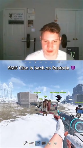 12K views · 14 reactions | SMG Clan is back on Rustoria main  #rust #rustoriamain #rustpeak #rustwalls #rustakspray | Twitch Vincentsmg | Facebook
