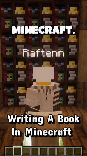 WRITING A BOOK IN MINECRAFT?! #minecraft