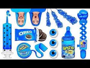 Blaues Essen Challenge | Essensschlacht von Multi DO Challenge