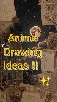 Anime Drawing Ideas 🌙 Easy & Aesthetic Anime Art Inspiration for Beginners #shorts