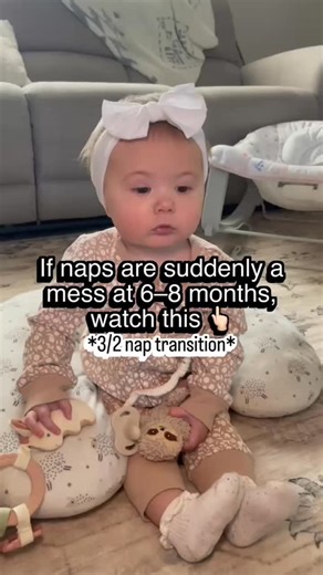 Independent Sleepers on Instagram: "The 6–8 month stage can feel like a full-on nap warzone 😵‍💫 One minute you’ve got a rhythm, and the next your baby is fighting that third nap like their life depends on it. If you’re stuck wondering “is it two naps or three?” you’re likely right in the middle of the 3-to-2 nap transition — and yes, it can feel messy. 🕵️‍♀️ Signs your baby may be ready for 2 naps 🤍 The third nap turns into a daily battle or disappears altogether 🤍 Night sleep stays solid,