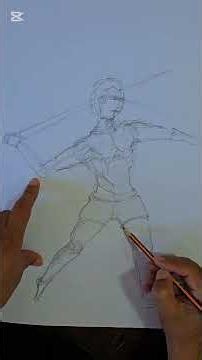 draw a bow and arrow with pencil #drawing #sketch #shorts #trending