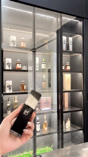 Automatic Swing Door Liquor Cabinet Overview