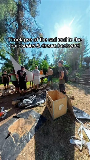 Destruction timelapse of the buildseries & dream backyard😔#mtb #timelapse #sad #shorts #subscribe