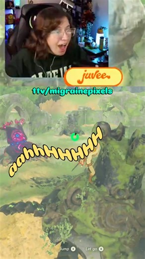 Playing breath of the wild for the 1st time…might be a horror game😅 #legendofzelda #botw #jumpscare