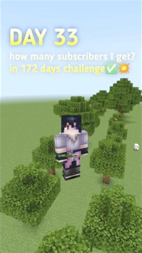 day 33 of my 172 days challenge ✅🚀 #minecraft