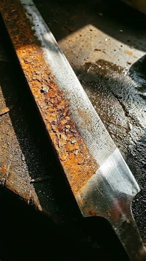 Heavily rusted tool restored