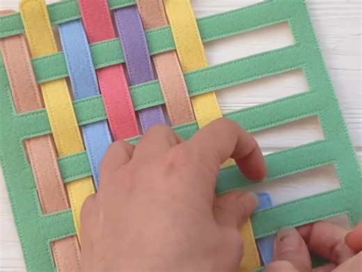 Montessori Felt Weaving Toy: Montessori Practical Life Activities - Etsy