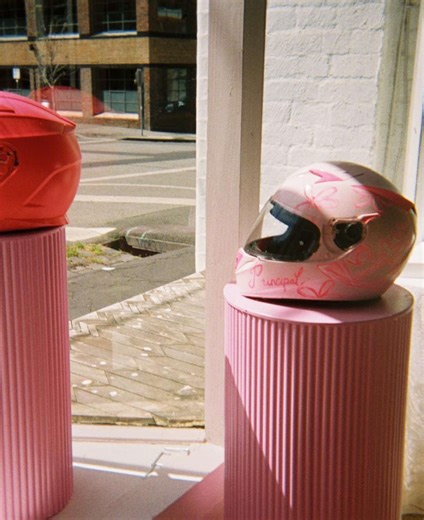 Creative Pink Helmet Painting Tutorial