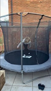 Aldi 8ft trampoline first try 👍👍👍