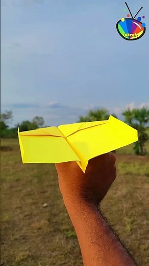 Sky King Shadow Paper Plane Flying, World record Paper Airplane, Long time Flying Paper Plane