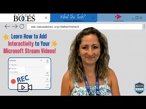 👩🏼‍💻 Learn How to Add Interactivity to Your Microsoft Stream Videos! 🎥