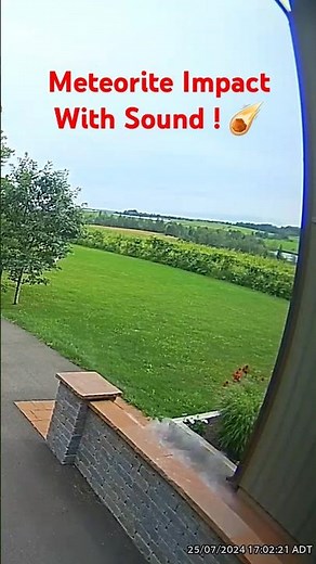 Meteorite Impact Captured With Sound! #shorts #science #space #milkyway