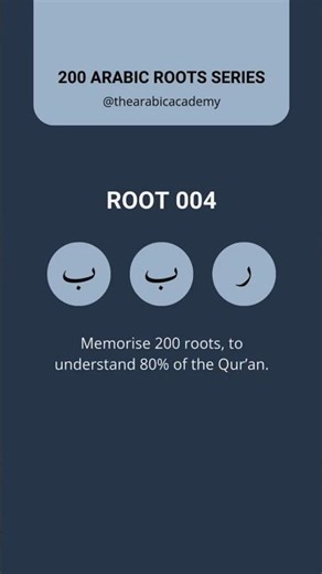 Learn the most common Arabic root words in the Qur'an #arabicvocabulary #learnarabic