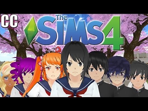 The Sims 4: Yandere Simulator Challenge - CC SHOWCASE & SHOPPING