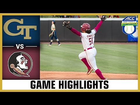 Georgia Tech vs. Florida State Game Highlights | 2024 ACC Softball Championship (Semifinals)
