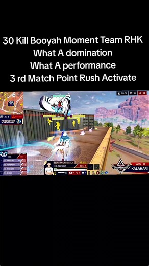 30 Kill Booyah Performance by Team RHK