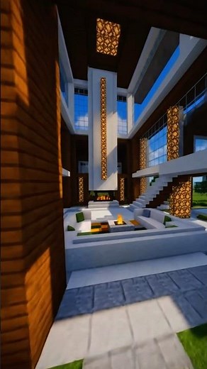Minecraft Modern Mansion Build Showcase, Mega Modern Villa House #minecraft #minecraftbuilding