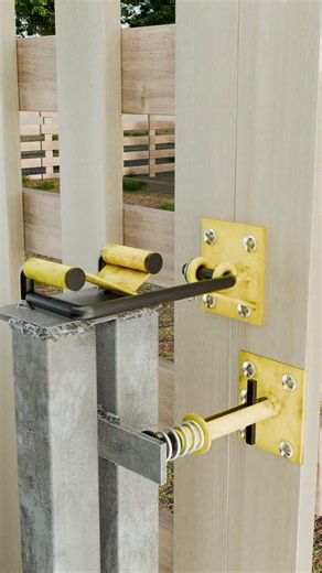 Simple latch design for swing gates. #gate #latch #diy