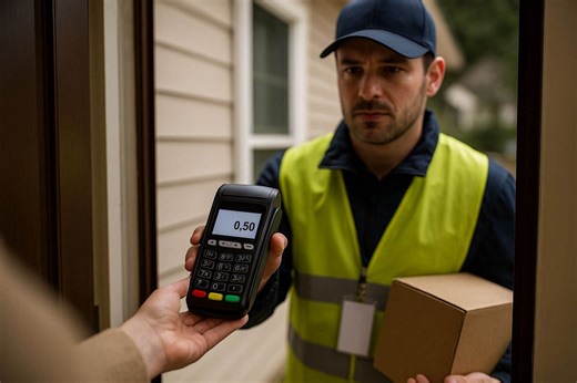 Faux livreurs : l’arnaque des 0,50 € à votre porte pour voler votre carte bancaire