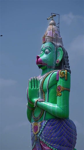 Villupuram - 5000 Litters Milk bath to Hanuman statue🙏🛕 #shorts #tamilnadu