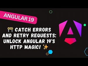 161. 🚧 Catch Errors and Retry Requests: Unlock Angular 19's HTTP Magic! ✨