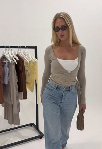 Christy Yoga Wrap Top: Perfect for Stylish Lounging