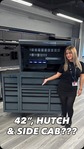 315 reactions · 16 comments | Uppgrade your workspace with the SGS 42” Roller Cabinet in Slate Grey! ✅ 16 spacious drawers ✅ Top hutch for extra storage ✅ Optional side cabinet for even more room — or keep it sleek without Built tough, organised, and ready for any workshop. Shop now at sgs-engineering.com #SGSEngineering #ToolStorage #WorkshopGoals #MechanicsToolBox #SGSDeals | SGS Engineering | Facebook