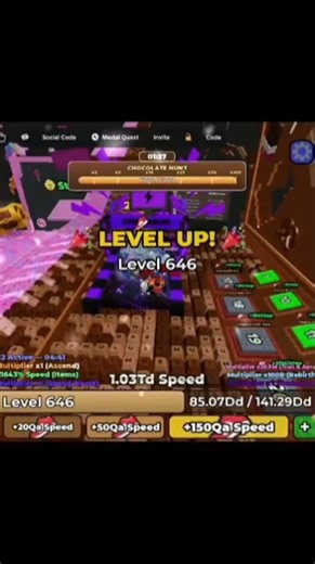 My first 1TD speed || +1 speed keyboard escape candy and chocolate #speed #candy and chocolate
