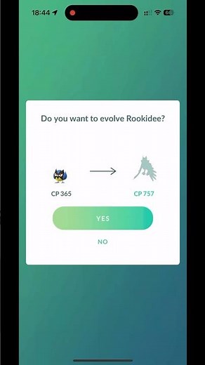 Evolving Rookidee #pokemon #pokemongo #evolution