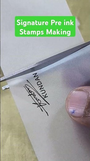 Customize Signature Digital Stamp #signature #stamps #preinkstamp #shortvideo #digital
