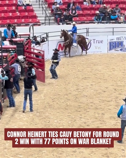 Two cowboys tie at the top with 7️⃣7️⃣ in Round 2! | US Cowboy