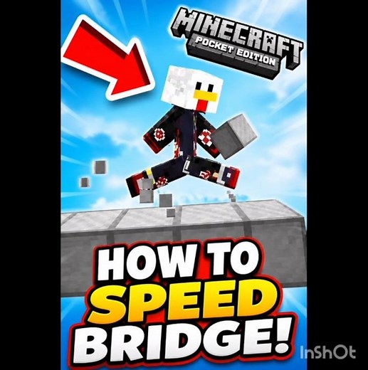 INSANE SPEED BRIDGE TUTORIAL! 😯🔥| #minecraft #tutorial #minecraftmemes