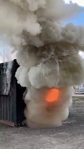 Have you ever heard of a backdraught? This is what happens when oxygen quickly enters an environment where there isn't much of the gas already present. One example would be a window breaking during a house fire and letting in lots of fresh air. This quick video shows what firefighters can face in these situations - a fireball that is extremely dangerous 🔥 It's why we train so hard to be prepared! This was filmed at one such session at our Training Centre in Chorley. | Lancashire Fire and Rescue