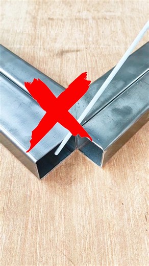 easy trick for cutting 90 degree angles of different sized hollows #welding #welders #welder