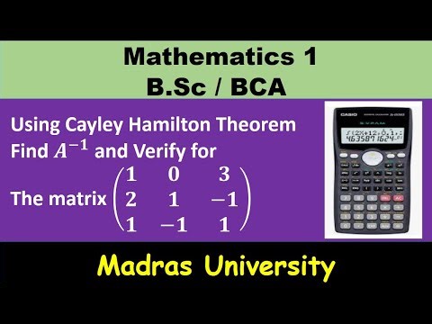 How to solve cayley hamilton theorem problem easily with calculator | Matrices | Mathematics 1 |