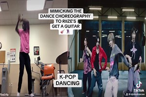 Mimicking another dance choreography. This dance was hard to learn but fun to try. For me, the harder the better 🙂 | DJ Double Cee