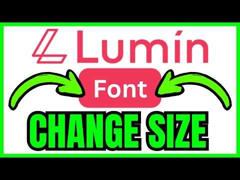 How To CHANGE FONT SIZE On Lumin PDF (QUICK & EASY) 2026
