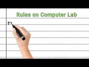 Some rules follow in computer 🖥️ lab