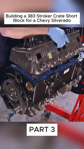 Building a 383 Stroker Crate Short Block for a Chevy Silverado | Enginebuildcar1