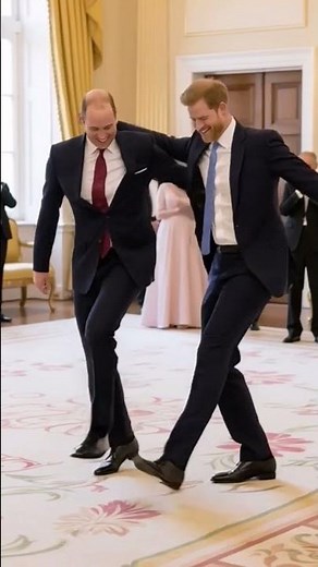 #britishroyalfamily Prince Harry & Prince William Dance Together | Rare Royal Moment