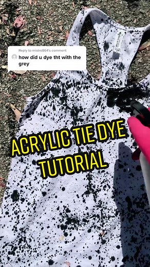 How to Splatter Paint Shirts: Acrylic Tie Dye Tutorial