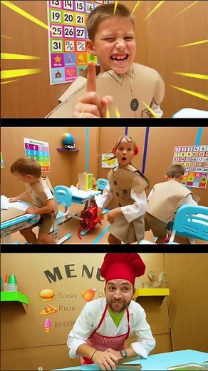 Vlad And Niki - Chris Goes to School… But It’s Made of Cardboard?! 💀😂 | Funny Drawing Meme #memes