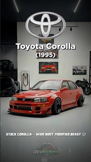 The Craziest Toyota Corolla 1995 Build Ever 😈 #shorts #youtubeshorts #needforspeed